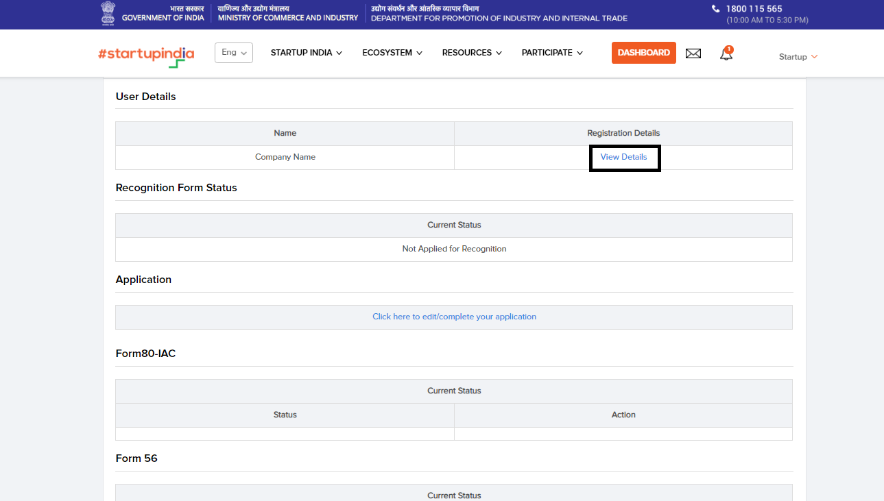 Startup India Registration: How to Register on Startup India portal? - Treelife