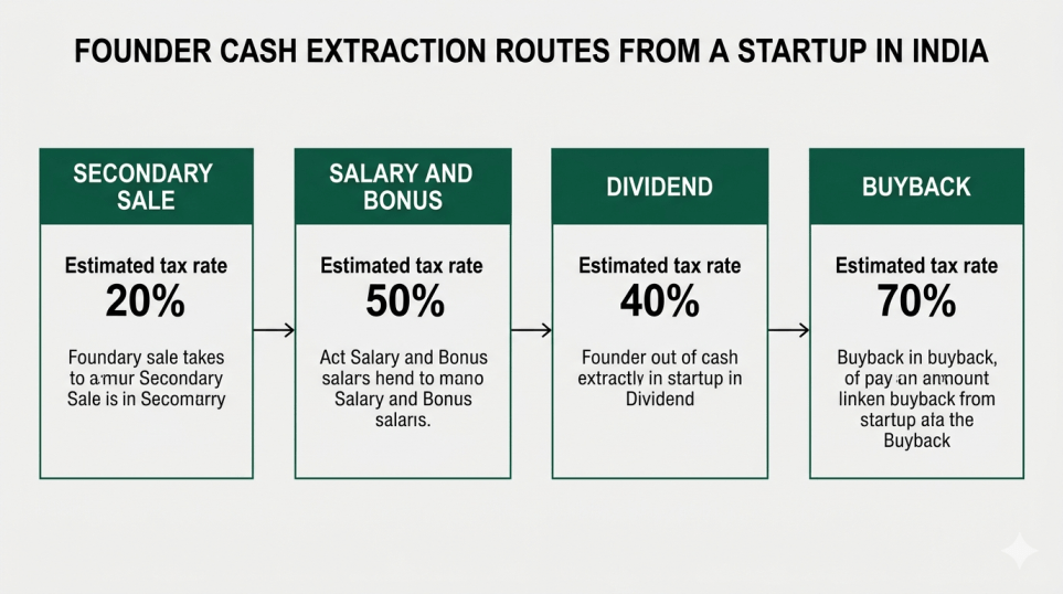founder cash extraction route